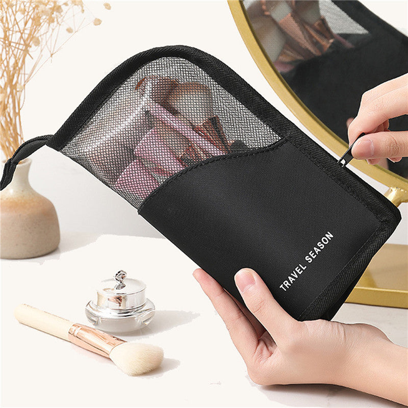 Travel Makeup Brush Holder – Waterproof & Foldable Cosmetic Bag
