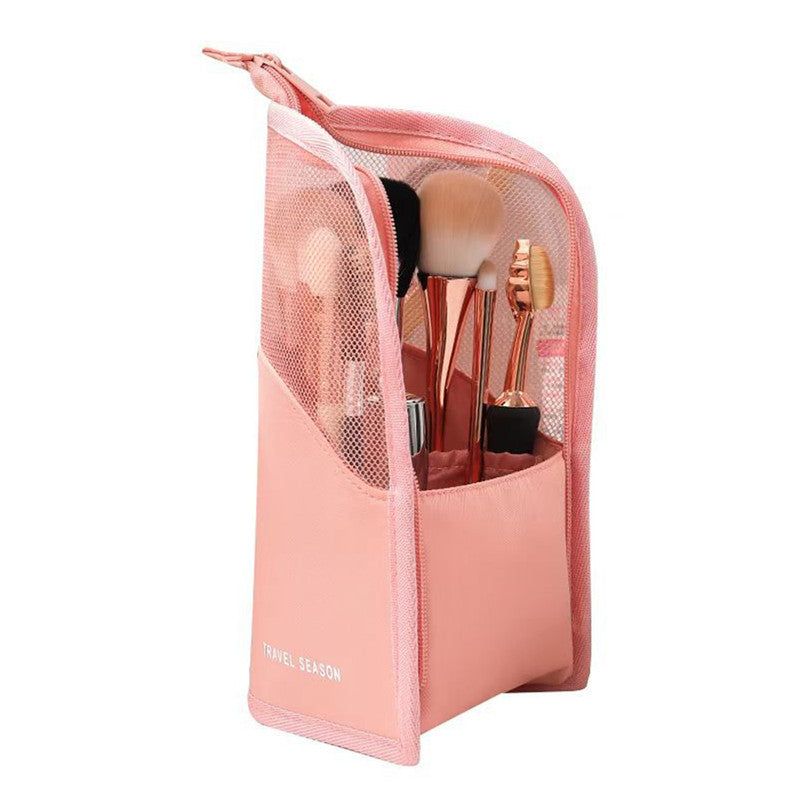 Travel Makeup Brush Holder – Waterproof & Foldable Cosmetic Bag