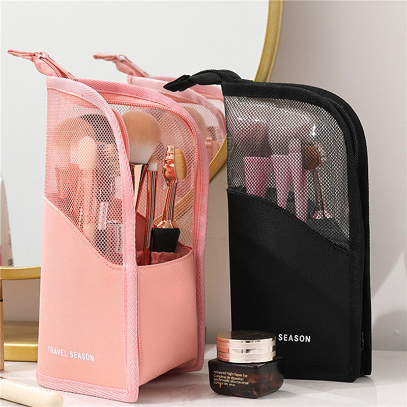 Travel Makeup Brush Holder – Waterproof & Foldable Cosmetic Bag
