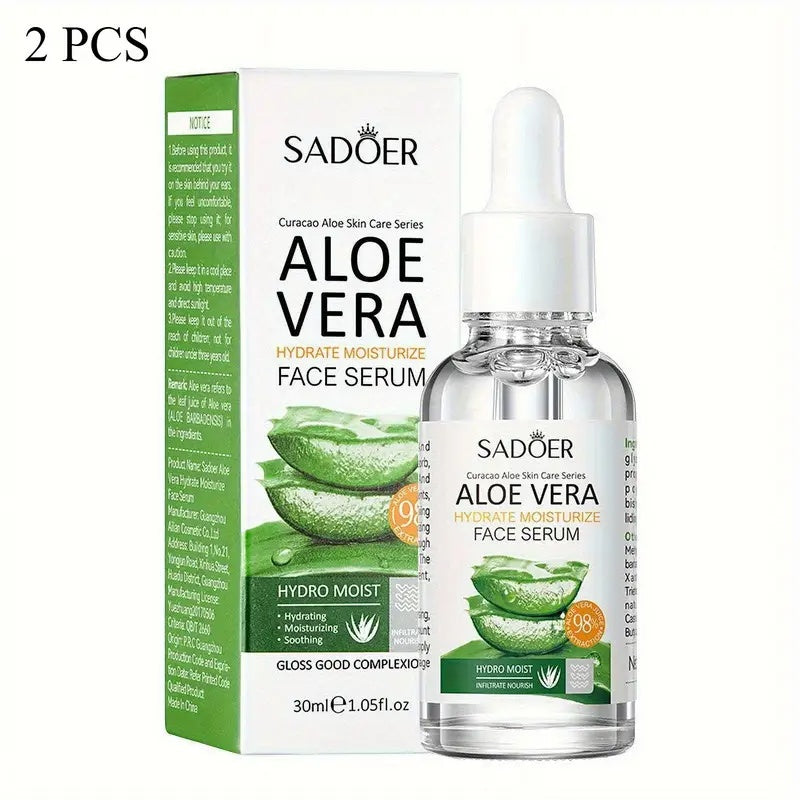 SADOER Aloe Vera Gel (2×30ml) – Deep Hydration & Fast Absorption